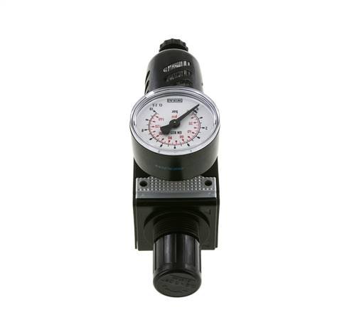 Filter-Regulator G3/8'' 1600l/min 0.2-6.0bar/3-87psi Halbautomatischer Schutzkäfig aus Polycarbonat Multifix 1