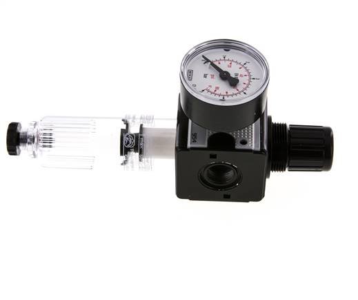 Filter-Regulator G3/8'' 1600l/min 0.1-3.0bar/1-44psi Semi-Auto Polycarbonat Multifix 1