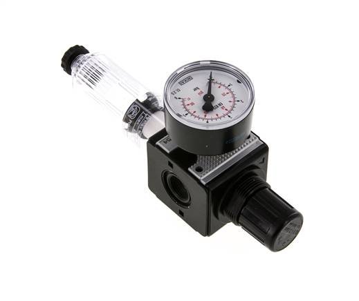 Filter-Regulator G3/8'' 1600l/min 0.1-3.0bar/1-44psi Semi-Auto Polycarbonat Multifix 1