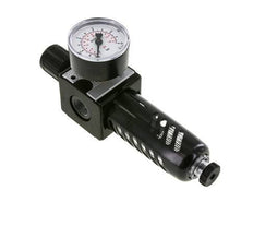 Filter-Regulator G3/8'' 1600l/min 0.2-6.0bar/3-87psi Halbautomatischer Schutzkäfig aus Polycarbonat Multifix 1