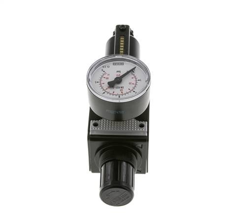 Filter-Regulator G3/8'' 1600l/min 0.1-3.0bar/1-44psi Semi-Auto Metal Multifix 1