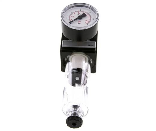 Filter-Regulator G3/8'' 1600l/min 0.1-3.0bar/1-44psi Semi-Auto Polycarbonat Multifix 1