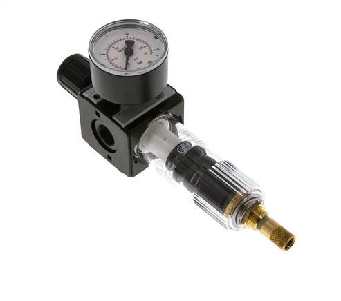 Filter-Regulator G3/8'' 1600l/min 0.5-10.0bar/7-145psi Auto Polycarbonat Multifix 1