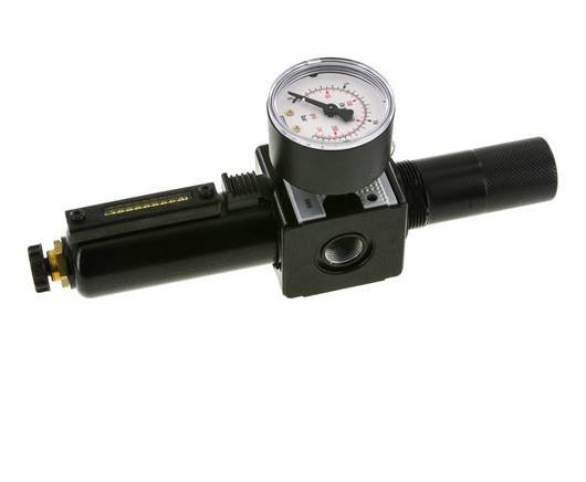 Filterregler G3/8'' 1600l/min 0.5-10.0bar/7-145psi Halbautomatische Zylinder-Verriegelung Metall Multifix 1