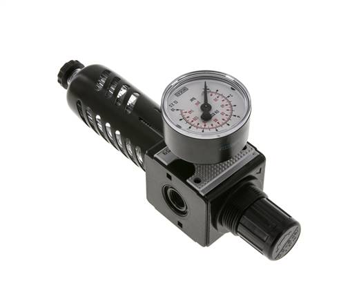 Filter-Regler G1/4'' 1600l/min 0,2-6,0bar/3-87psi Schutzkorb Multifix 1