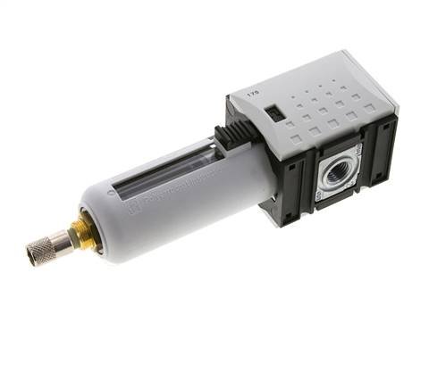 Filter 5microns G1/4'' 2200l/min Auto (Geschlossen ohne Druck) Polycarbonat Futura 1