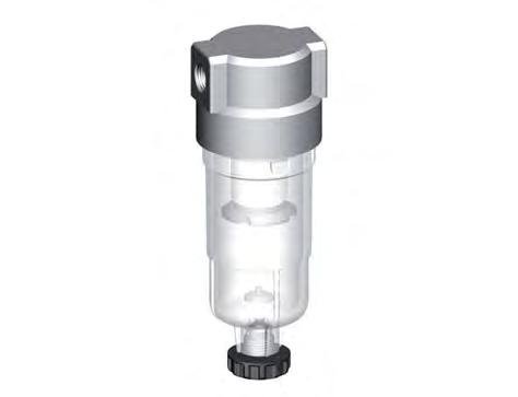 Filter 5microns G1/8'' 800l/min Semi-Auto Polycarbonat Standard 0