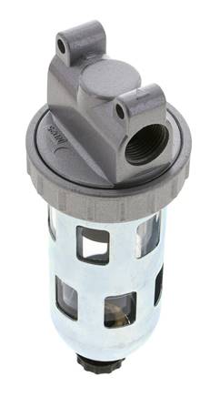 Filter 5microns G3/8'' 800l/min Semi-Auto Schutzkäfig Polycarbonat Standard 1