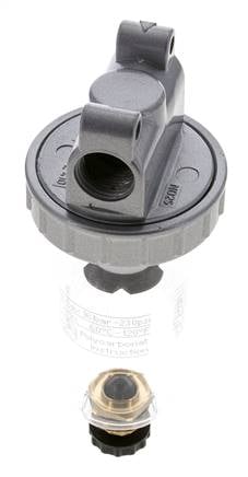 Filter 5microns G3/8'' 800l/min Semi-Auto Polycarbonat Standard 1