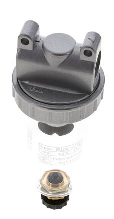 Filter 5microns G3/8'' 800l/min Semi-Auto Polycarbonat Standard 1