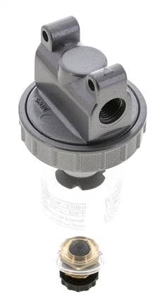 Filter 5microns G1/4'' 800l/min Semi-Auto Polycarbonat Standard 1