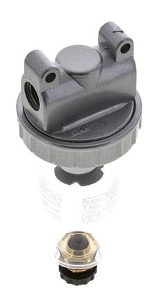 Filter 5microns G1/4'' 800l/min Semi-Auto Polycarbonat Standard 1