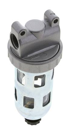 Filter 5microns G3/8'' 800l/min Semi-Auto Schutzkäfig Polycarbonat Standard 1