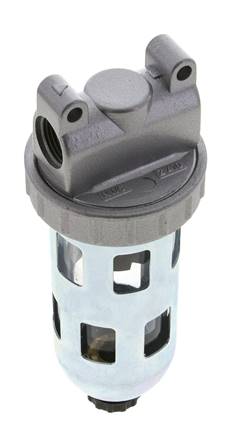 Filter 5microns G3/8'' 800l/min Semi-Auto Schutzkäfig Polycarbonat Standard 1