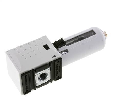 Aktivkohlefilter G3/8'' 470l/min ohne Entwässerung Polycarbonat Futura 1