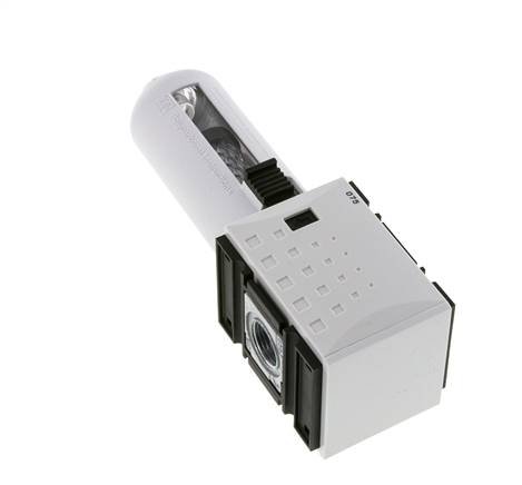 Aktivkohlefilter G3/8'' 470l/min ohne Entwässerung Polycarbonat Futura 1