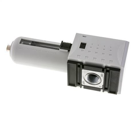 Aktivkohlefilter G1/2'' 1700l/min Ohne Entwässerung Polycarbonat Futura 2