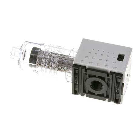 Aktivkohlefilter G1/4'' 470l/min ohne Entwässerung Polycarbonat Futura 0