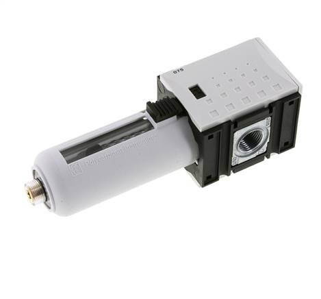 Aktivkohlefilter G3/8'' 470l/min ohne Entwässerung Polycarbonat Futura 1