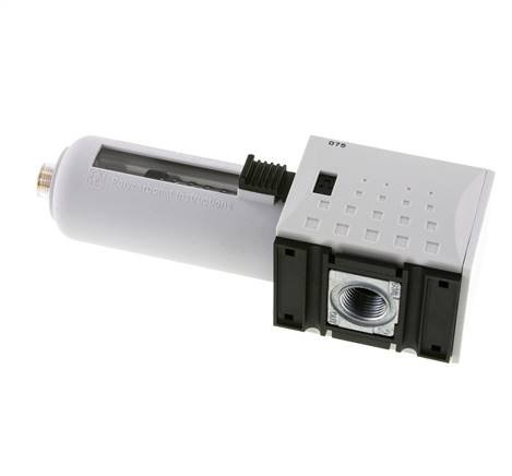 Aktivkohlefilter G3/8'' 470l/min ohne Entwässerung Polycarbonat Futura 1