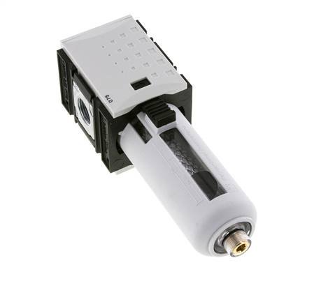 Aktivkohlefilter G3/8'' 470l/min ohne Entwässerung Polycarbonat Futura 1