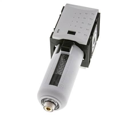 Aktivkohlefilter G1/4'' 470l/min ohne Entwässerung Polycarbonat Futura 1