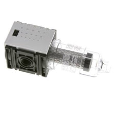 Aktivkohlefilter G1/4'' 470l/min ohne Entwässerung Polycarbonat Futura 0