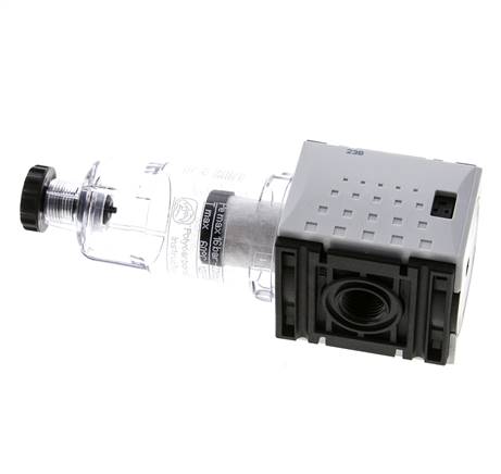Vorfilter 0,3 Mikrometer G1/4'' 140l/min Halbautomatisch Polycarbonat Futura 0