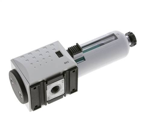 Microfilter 0.01microns G1/4'' 350l/min Semi-Auto Polycarbonat Futura 1