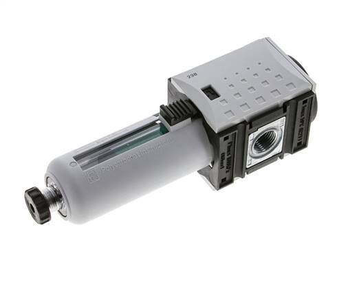 Microfilter 0.01microns G3/8'' 350l/min Semi-Auto Polycarbonat Futura 1