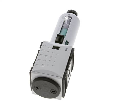 Microfilter 0.01microns G1/4'' 350l/min Semi-Auto Polycarbonat Futura 1