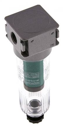 Mikrofilter 0.01microns G1/4'' 450l/min Halbautomatisch Polycarbonat Multifix 0