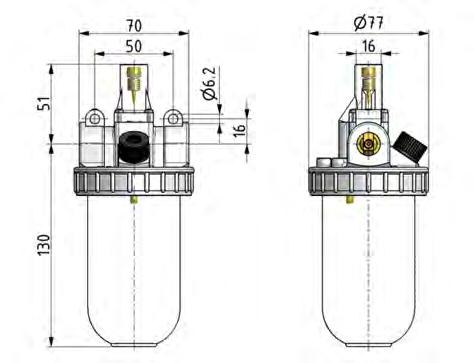Schmierstoff G1/2'' Polycarbonat Standard 2