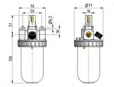 Schmierstoff G3/8'' Schutzkäfig Polycarbonat Standard 2