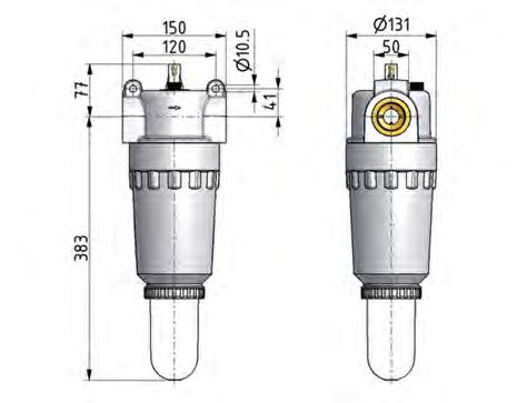 Schmierstoffgeber G1 1/4'' Schutzkäfig aus Polycarbonat Standard 8