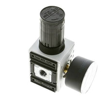 Präzisions-Druckregler für Sammelstückmontage G1/4''&3/8'' 2500l/min 0.1-1.0bar/1-14psi PA Futura 1