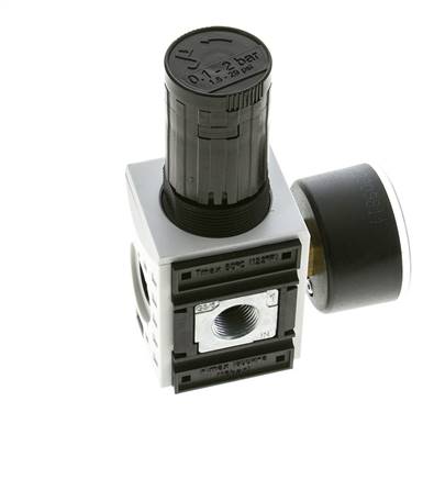 Präzisionsdruckregler für Sammelstückmontage G1/4''&3/8'' 2500l/min 0.1-2.0bar/1-29psi PA Futura 1