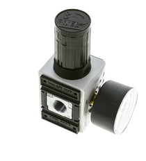 Präzisionsdruckregler für Sammelstückmontage G1/4''&3/8'' 2500l/min 0.1-2.0bar/1-29psi PA Futura 1