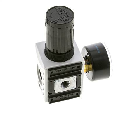 Präzisionsdruckregler für Sammelstückmontage G1/4'' 2000l/min 0.5-8.0bar/7-116psi PA Futura 1