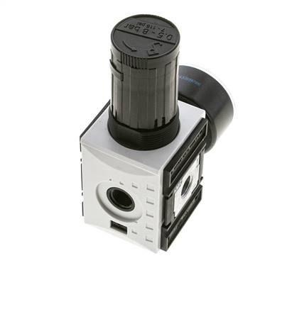 Präzisionsdruckregler für Sammelstückmontage G1/4'' 2000l/min 0.5-8.0bar/7-116psi PA Futura 1