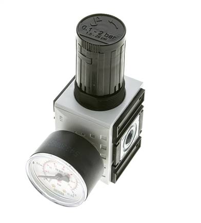 Präzisionsdruckregler für Sammelstückmontage G1/4'' 2000l/min 0.1-2.0bar/1-29psi PA Futura 1