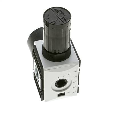 Präzisionsdruckregler für Sammelstückmontage G1/4''&3/8'' 2500l/min 0.1-2.0bar/1-29psi PA Futura 1