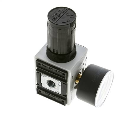 Präzisionsdruckregler für Sammelstückmontage G1/4'' 2000l/min 0.5-10.0bar/7-145psi PA Futura 1