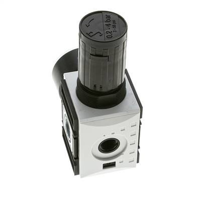 Präzisionsdruckregler für Sammelstückmontage G1/4''&3/8'' 2500l/min 0.2-4.0bar/3-58psi PA Futura 1