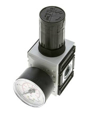Präzisionsdruckregler für Sammelstückmontage G1/4''&3/8'' 2500l/min 0.1-2.0bar/1-29psi PA Futura 1