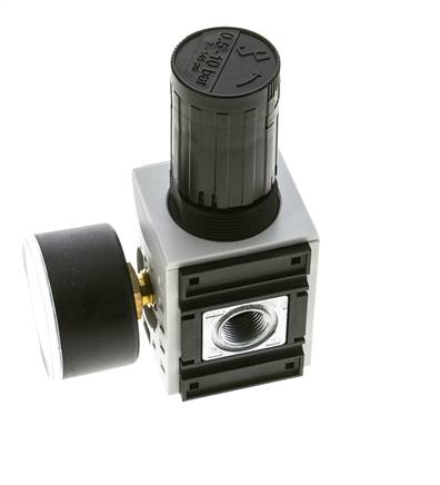 Präzisionsdruckregler für Sammelstückmontage G1/4''&3/8'' 2500l/min 0.5-10.0bar/7-145psi PA Futura 1