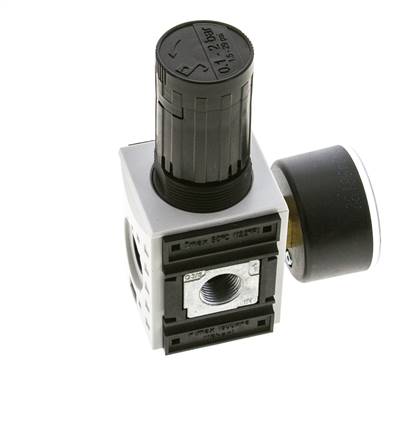 Druckregler für Verteilerbaugruppe G1/4'' und 3/8'' 2500l/min 0,1-2,0bar/1-29psi Futura 1