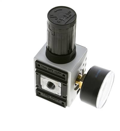 Druckregler für Sammelstückmontage G1/4'' 2000l/min 0.5-8.0bar/7-116psi PA Futura 1