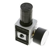 Druckregler für Sammelstückmontage G1/4''&3/8'' 2500l/min 0.1-1.0bar/1-14psi PA Futura 1