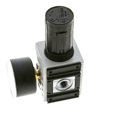 Druckregler für Sammelstückmontage G1/4'' 2000l/min 0.5-10.0bar/7-145psi PA Futura 1